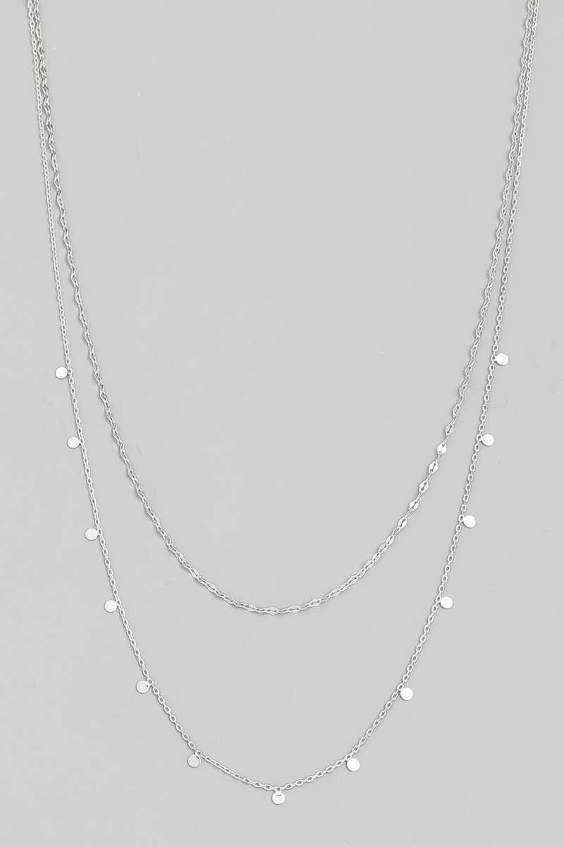 Dainty Layered Coin Choker Necklace: G