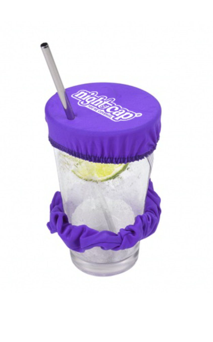 NightCap Scrunchie Drink Cover: Black