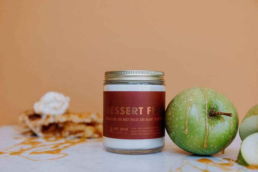 Dessert First Candle: 16 oz Candle