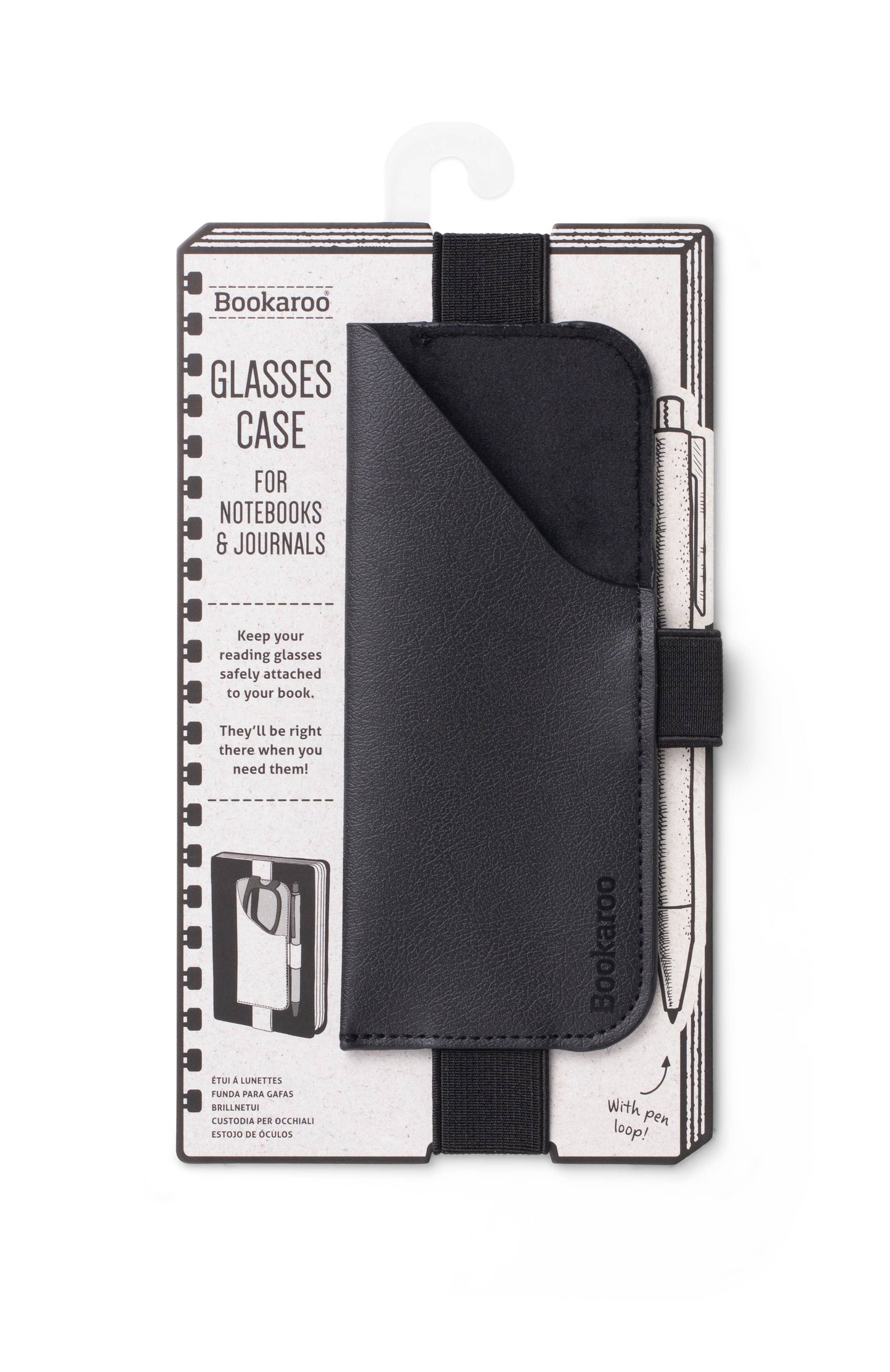 Bookaroo Glasses Case: Black