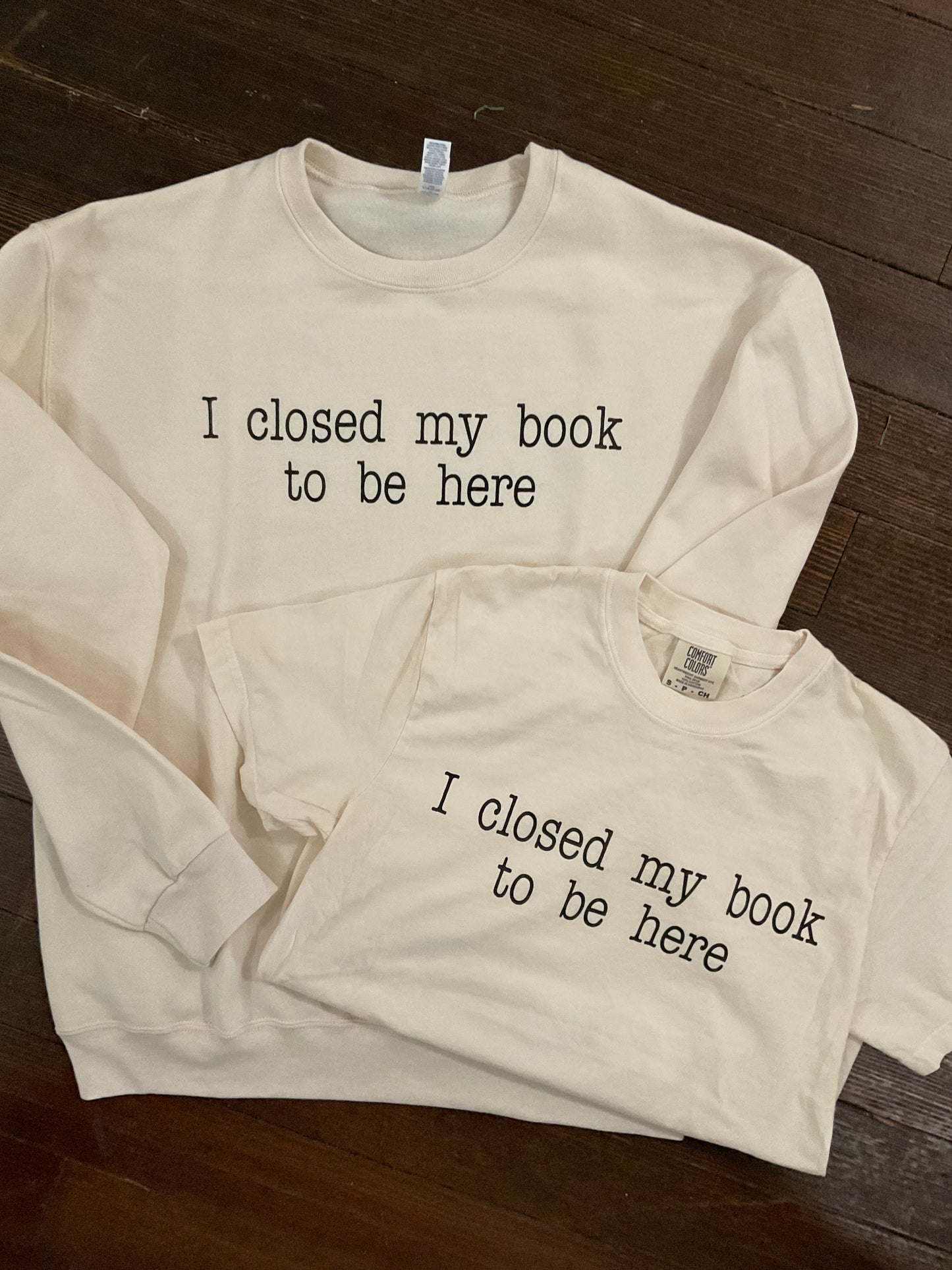 "Closed My Book" Graphic