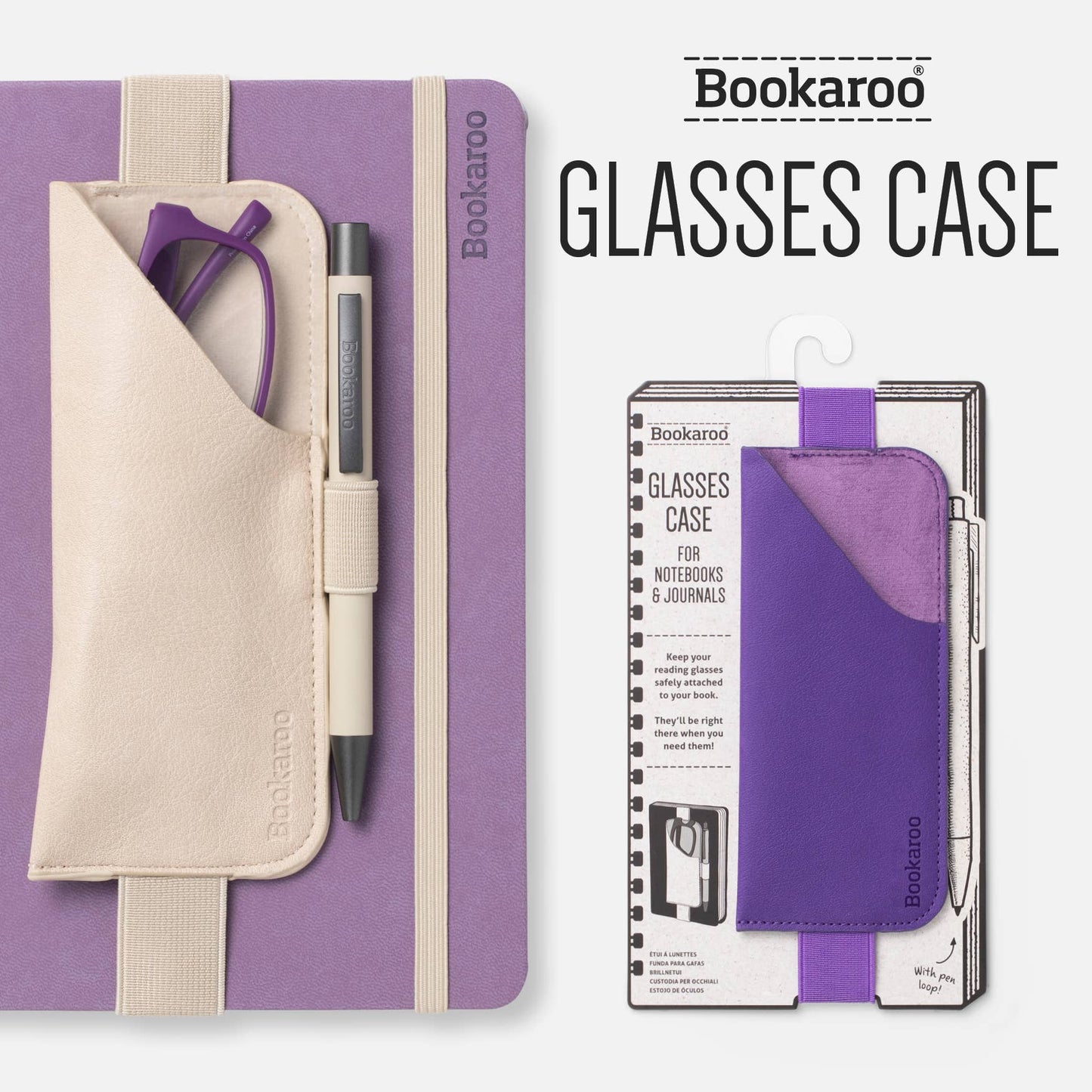 Bookaroo Glasses Case: Black