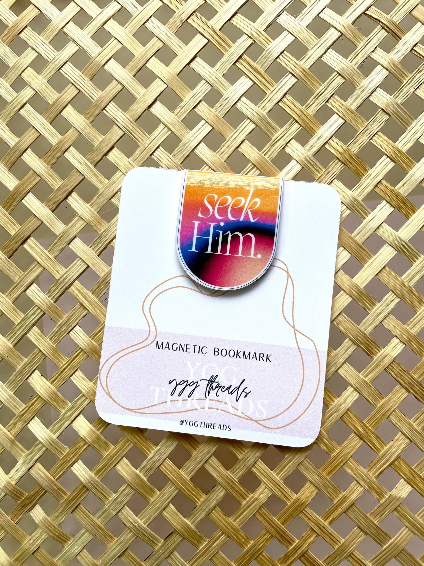 Seek Him Sunset God Faith Set | Magnetic Bookmark: Gloss / Seek Him sunset
