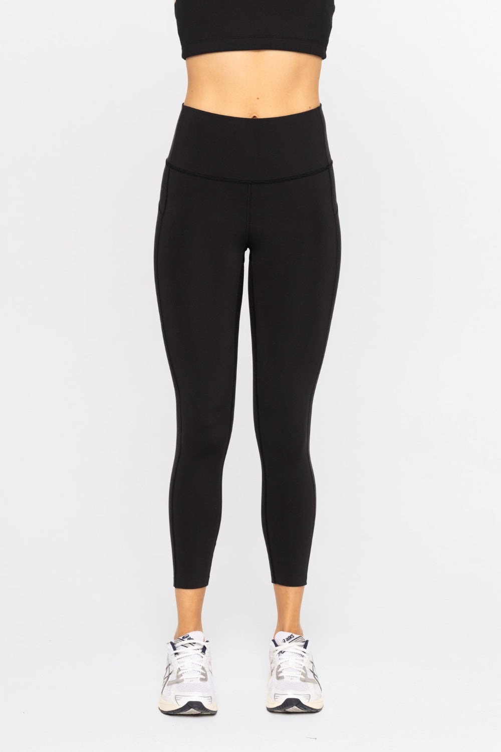 Laser-Cut Foldover Highwaist Leggings