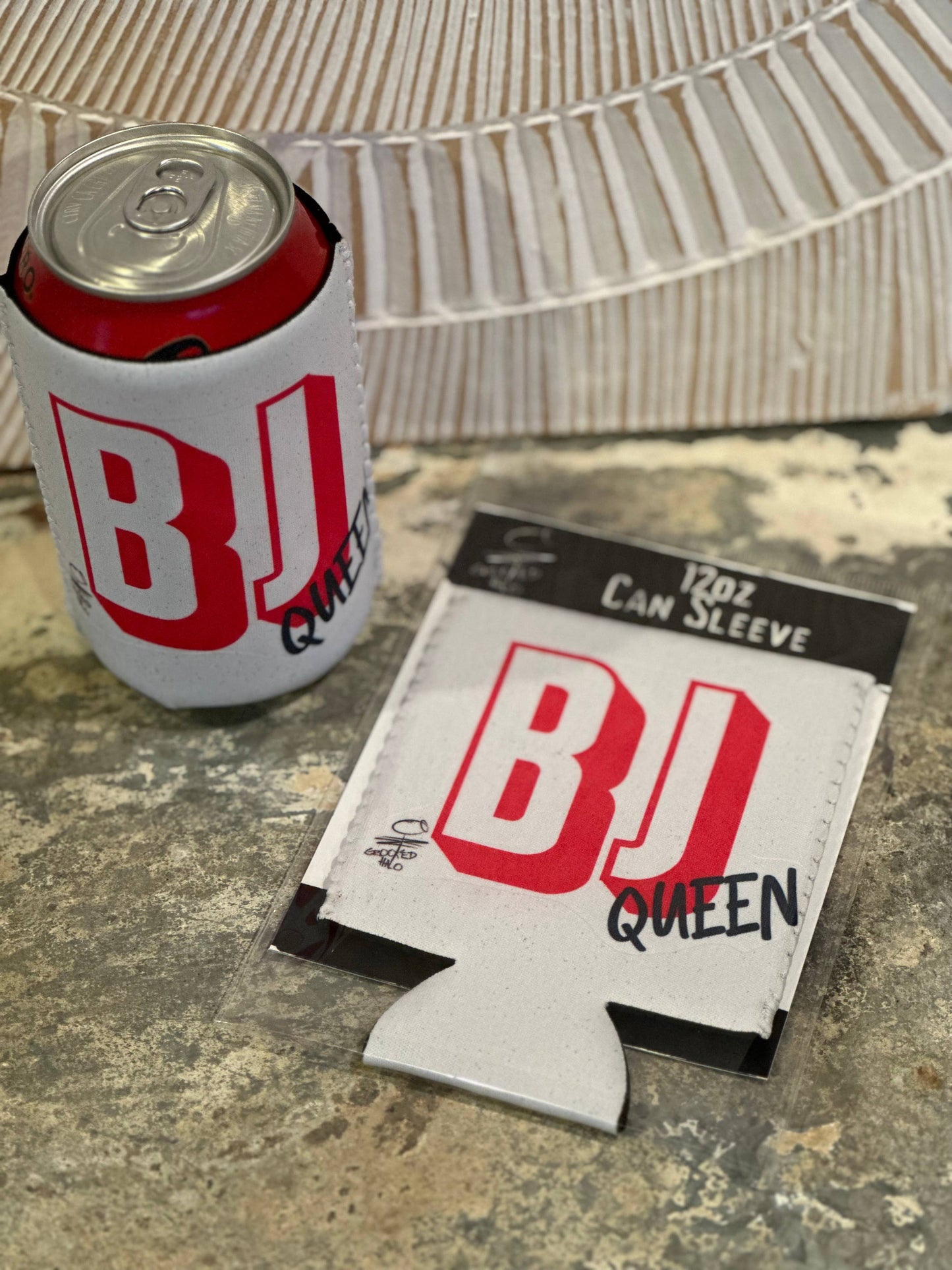 "BJ Queen” Neoprene Can Sleeve