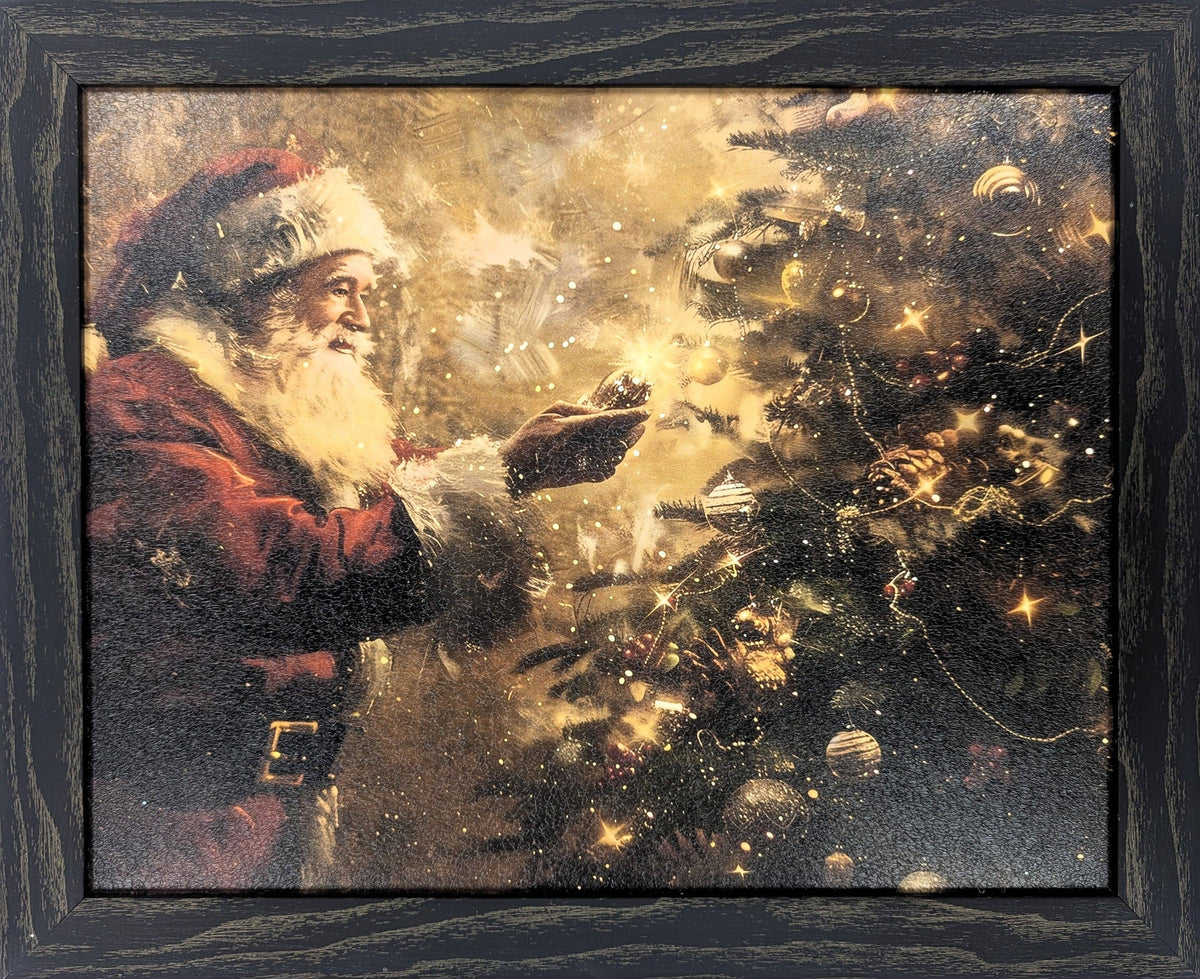 Santa’s Ornament - Vintage Holiday Wall Art: P27 / 14" x 17"