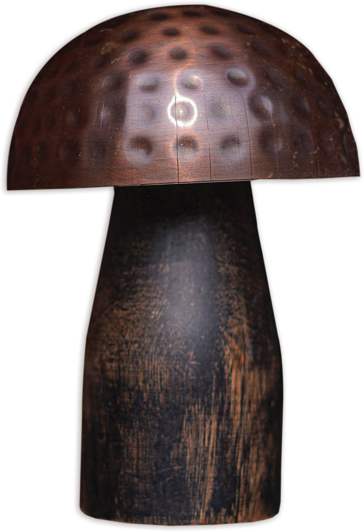 Metal Mushroom 4.5": Wood & Metal / 2.5" x 2.5" x 4.5"