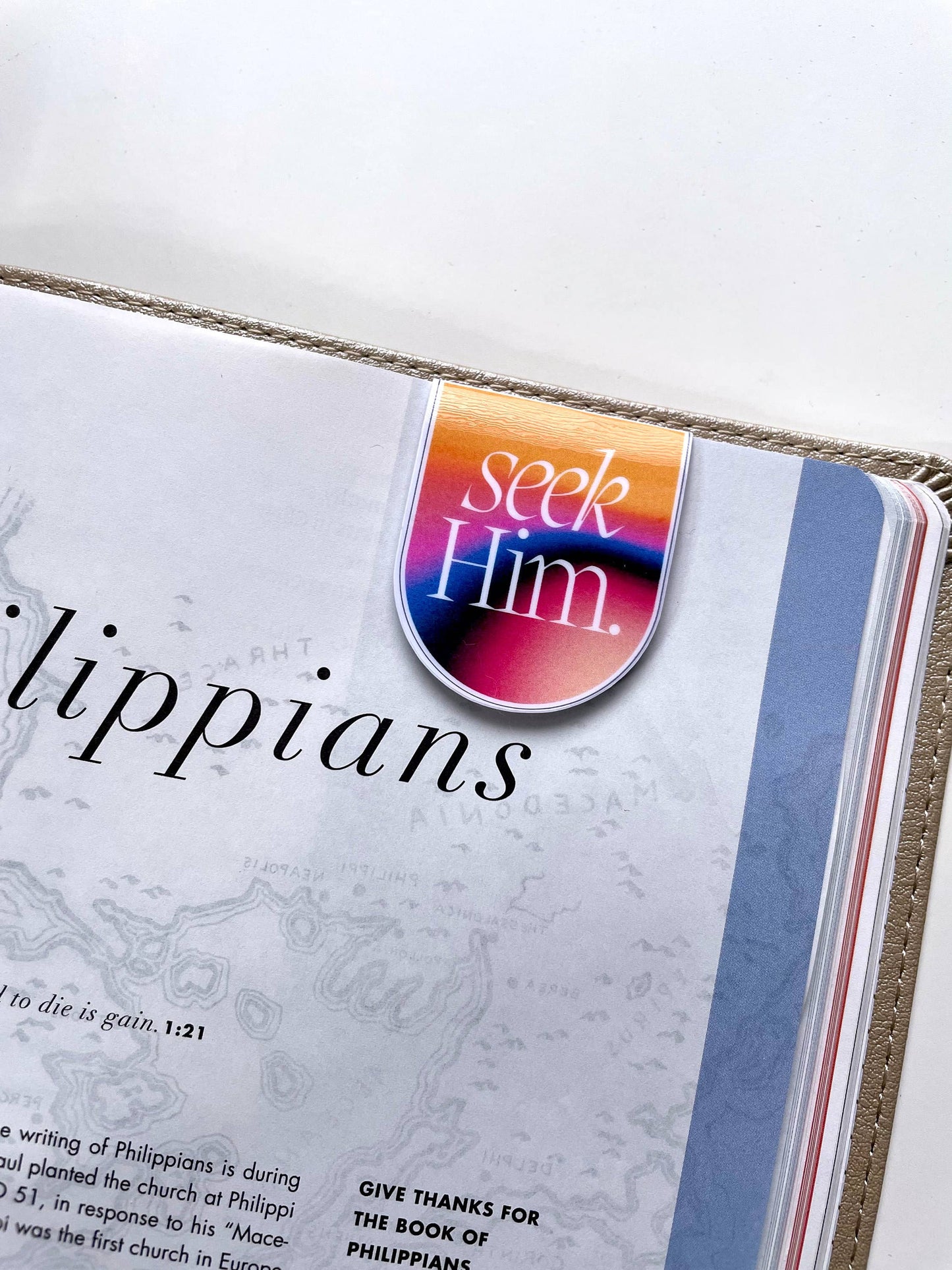 Seek Him Sunset God Faith Set | Magnetic Bookmark: Gloss / Seek Him sunset