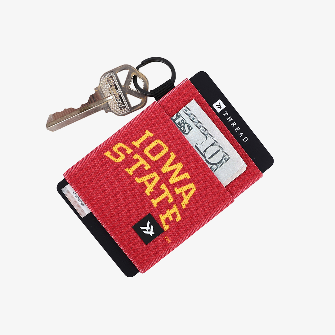 Iowa State Stripes - Elastic Wallet: Iowa State Stripes