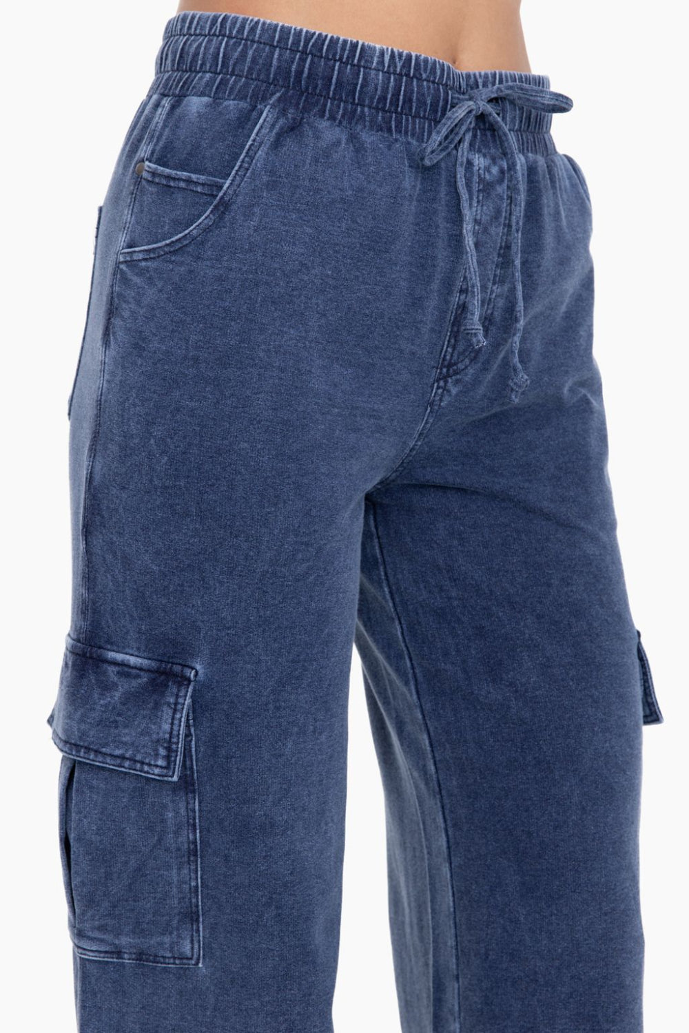"B" Wide Leg Mineral Wash Cargo