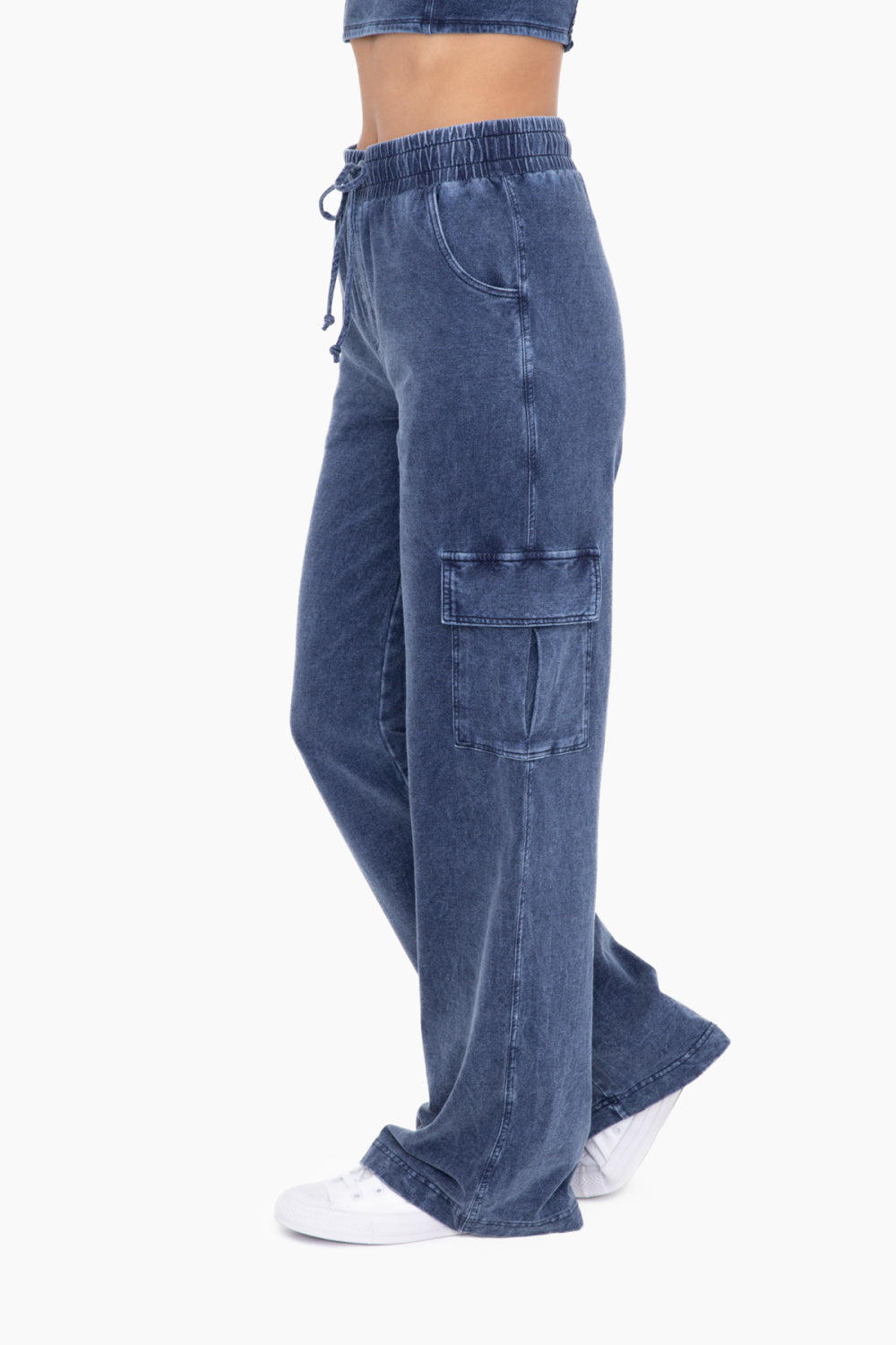 "B" Wide Leg Mineral Wash Cargo
