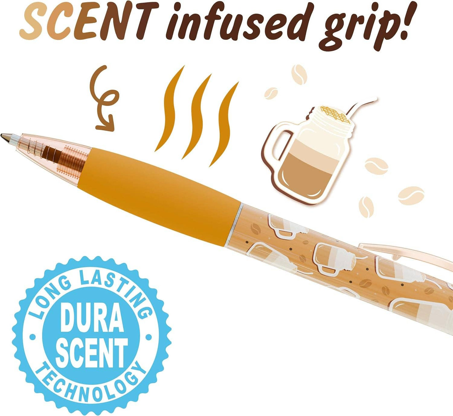 Coffee Scented Pens (set of 6)