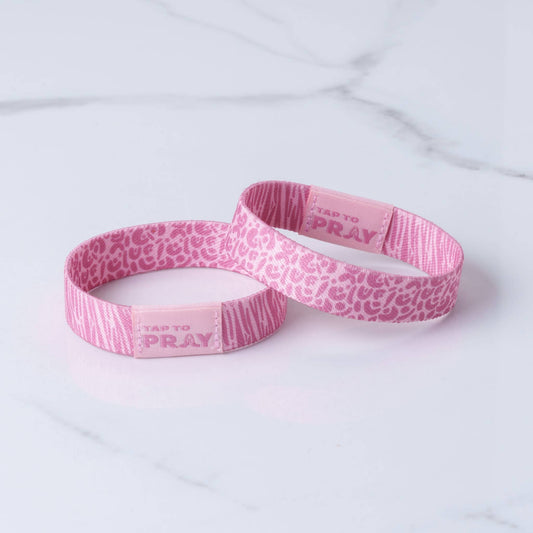 Tap To Pray™ Wristbands - Safari Rose: Medium