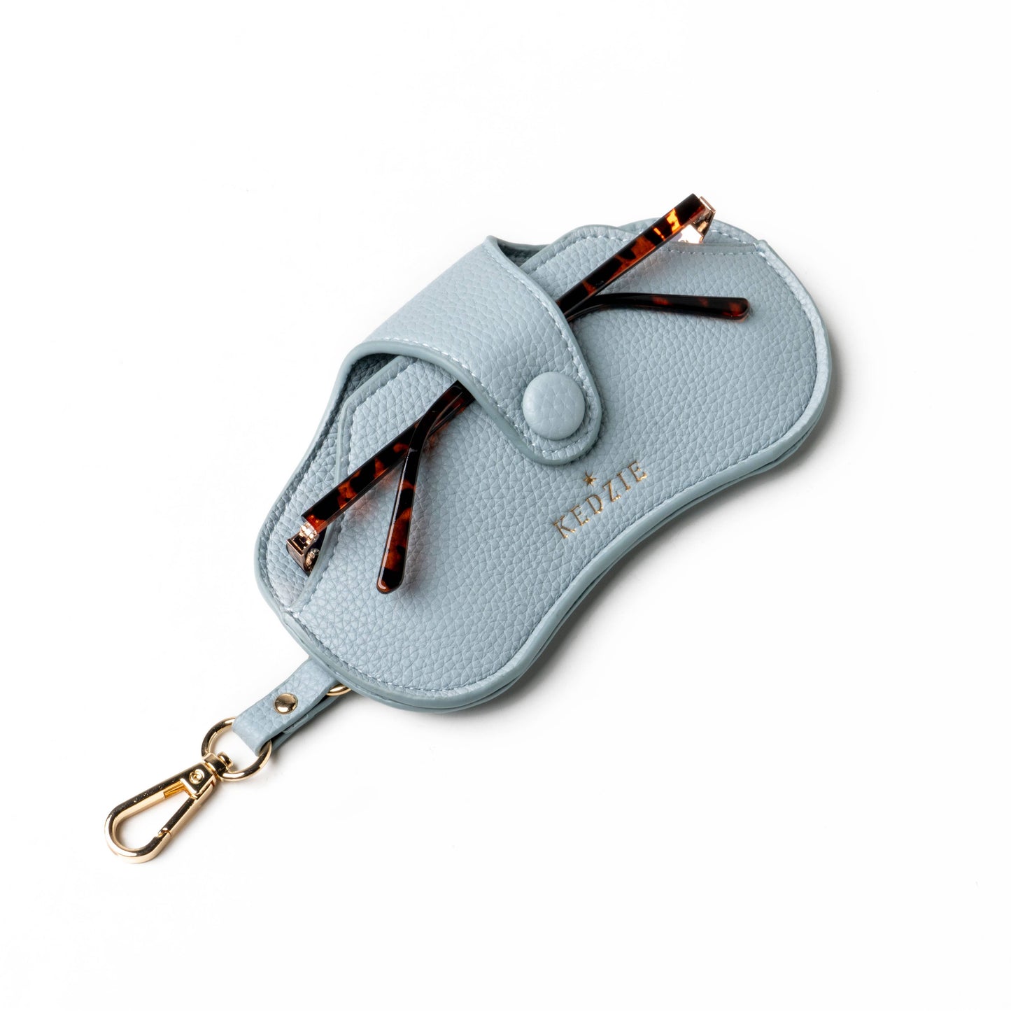 Kedzie Eclipse Eyewear Case Open Stock: Chestnut