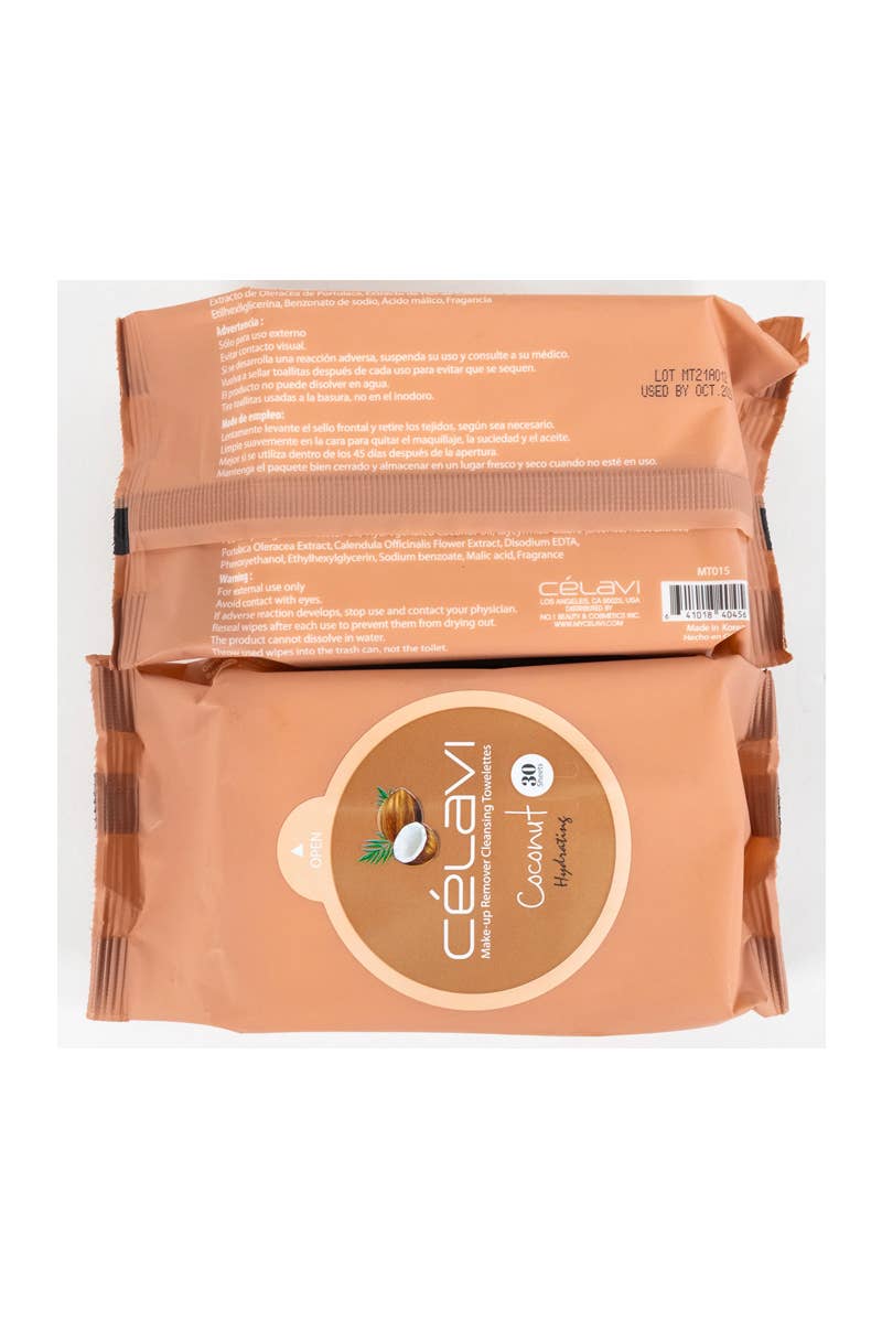 Coconut Makeup Cleansing Towelette - 6pc