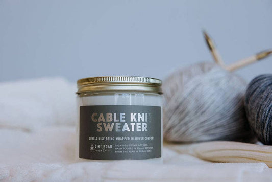 Cable Knit Sweater Candle: 16 oz Candle