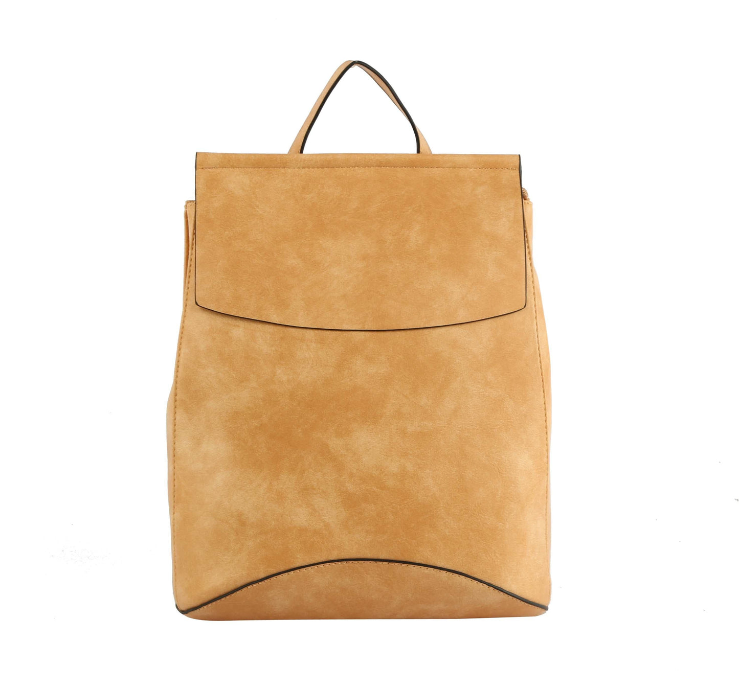 UNV0069 Flap Over Convertible Backpack: Brown