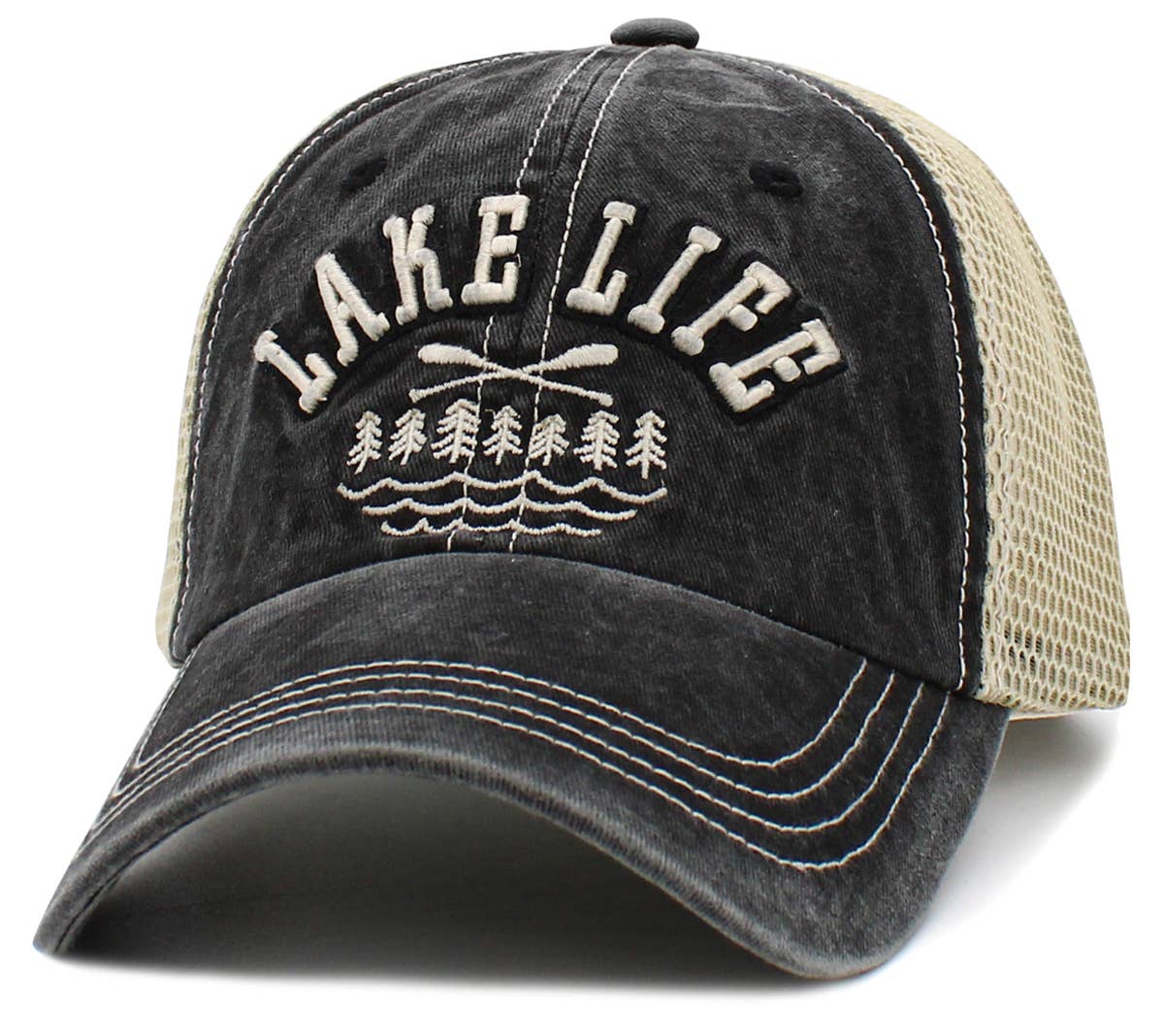 Lake Life Vintage Ballcap: BLUE