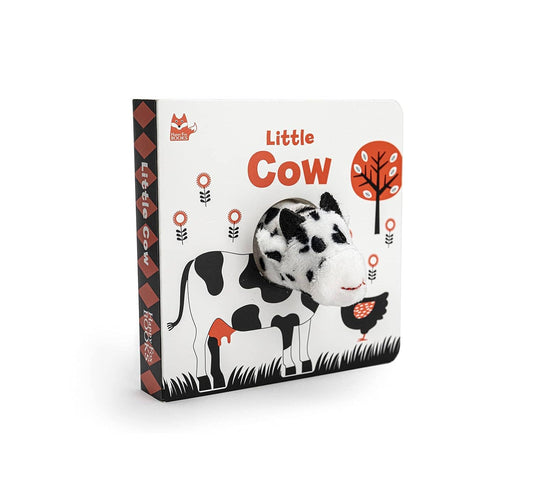 Little Cow Finger Puppet Board Book with High Contrast Art