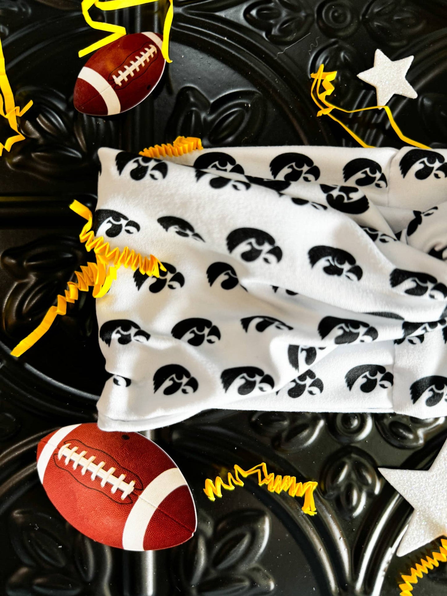 Hawkeyes Mascot Printed Turband Headband 