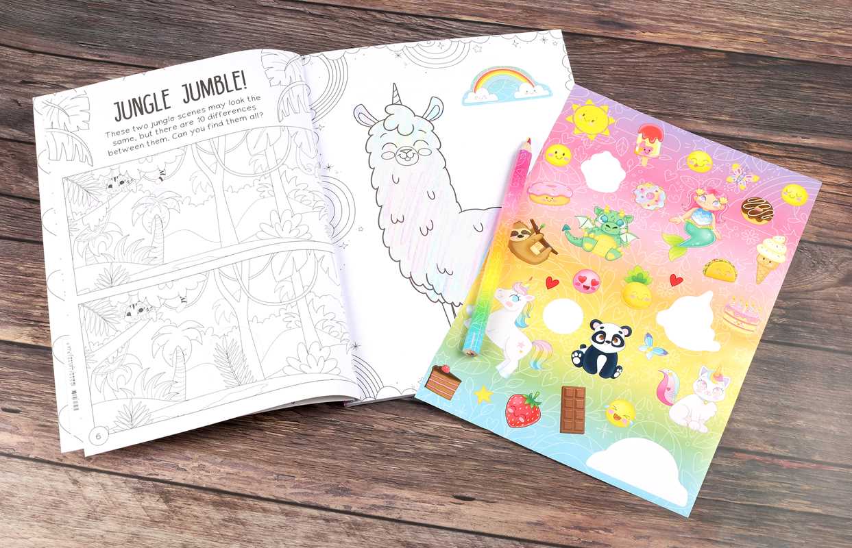Color Me Cute! Coloring Book with Rainbow Pencil by: Paperback; 64 pages / English