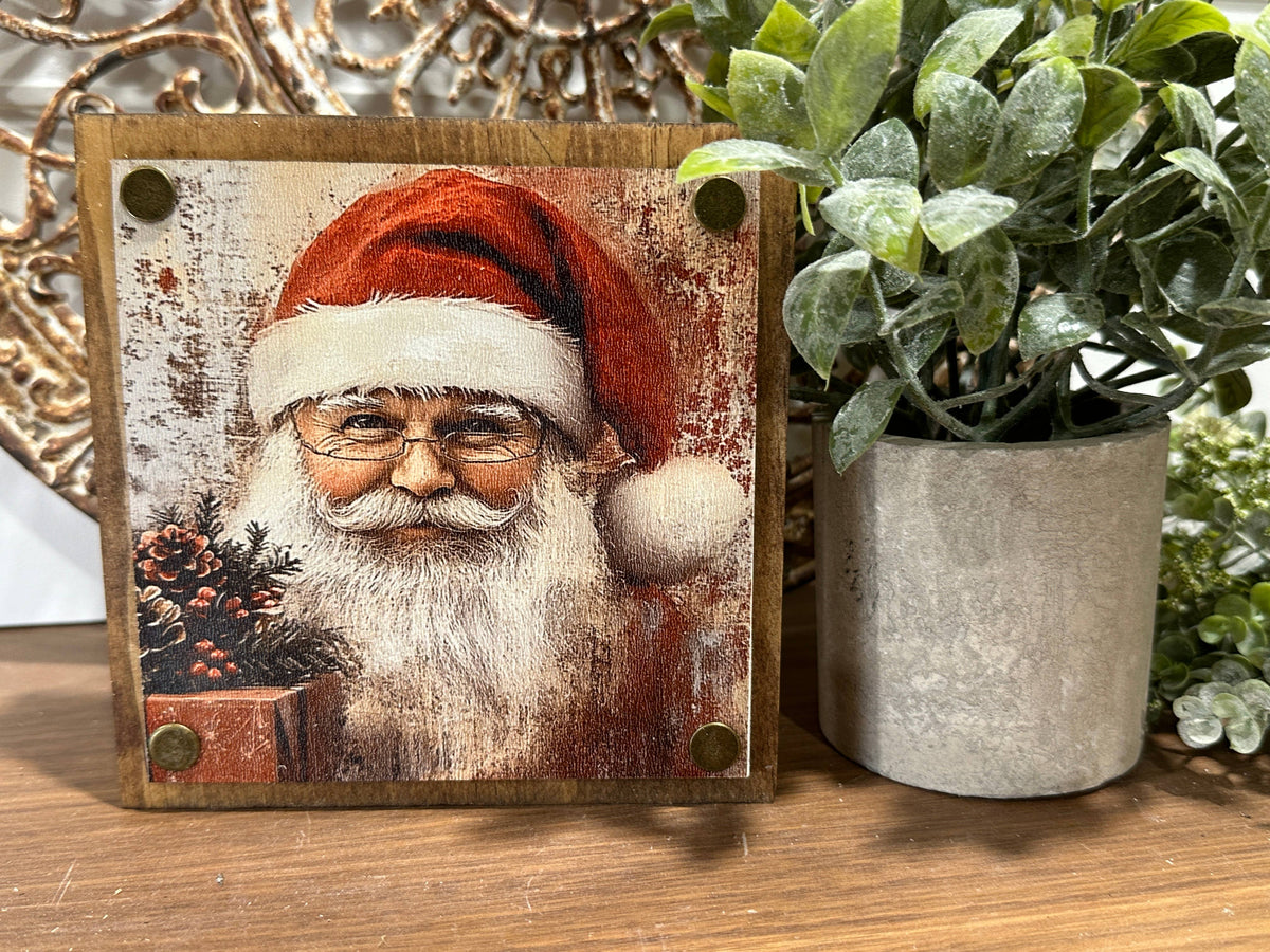 Santa, Tiered Tray, Christmas, Christmas memories