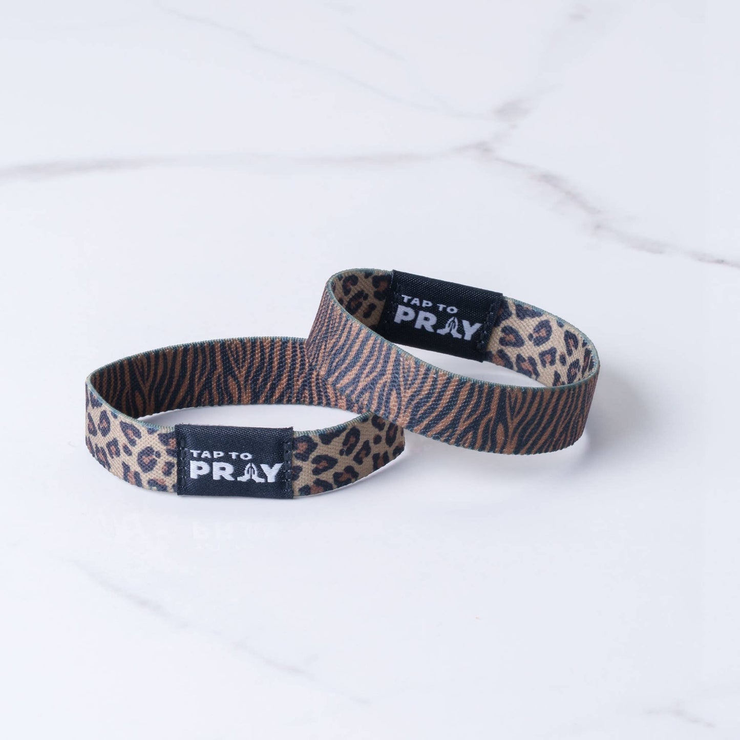 Tap To Pray™ Wristbands - Safari Leopard: Medium