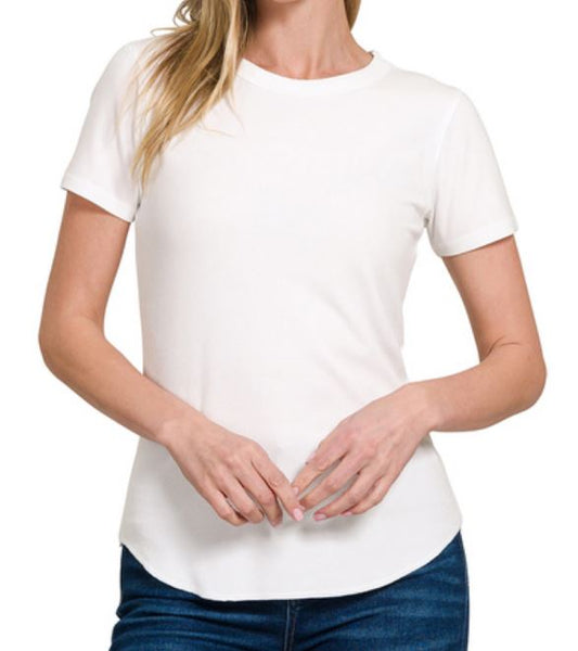 "Meadow" Curved Bottom Tee