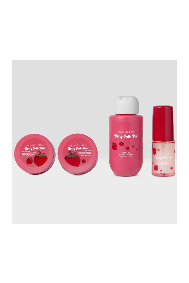 Beauty Creations SD-TB1 Strawberry Travel Body Care Kit - 3