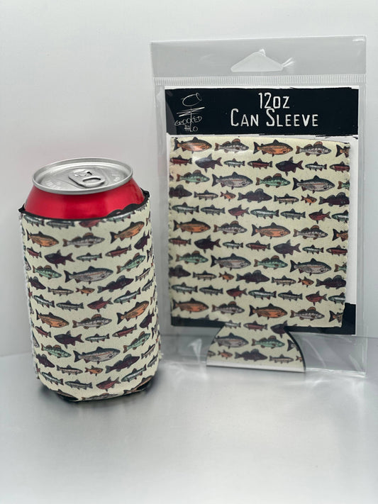 Fish Neoprene Can Sleeve