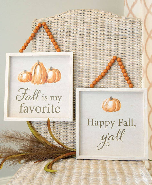 "Fall is my Favorite" Beaded Sign