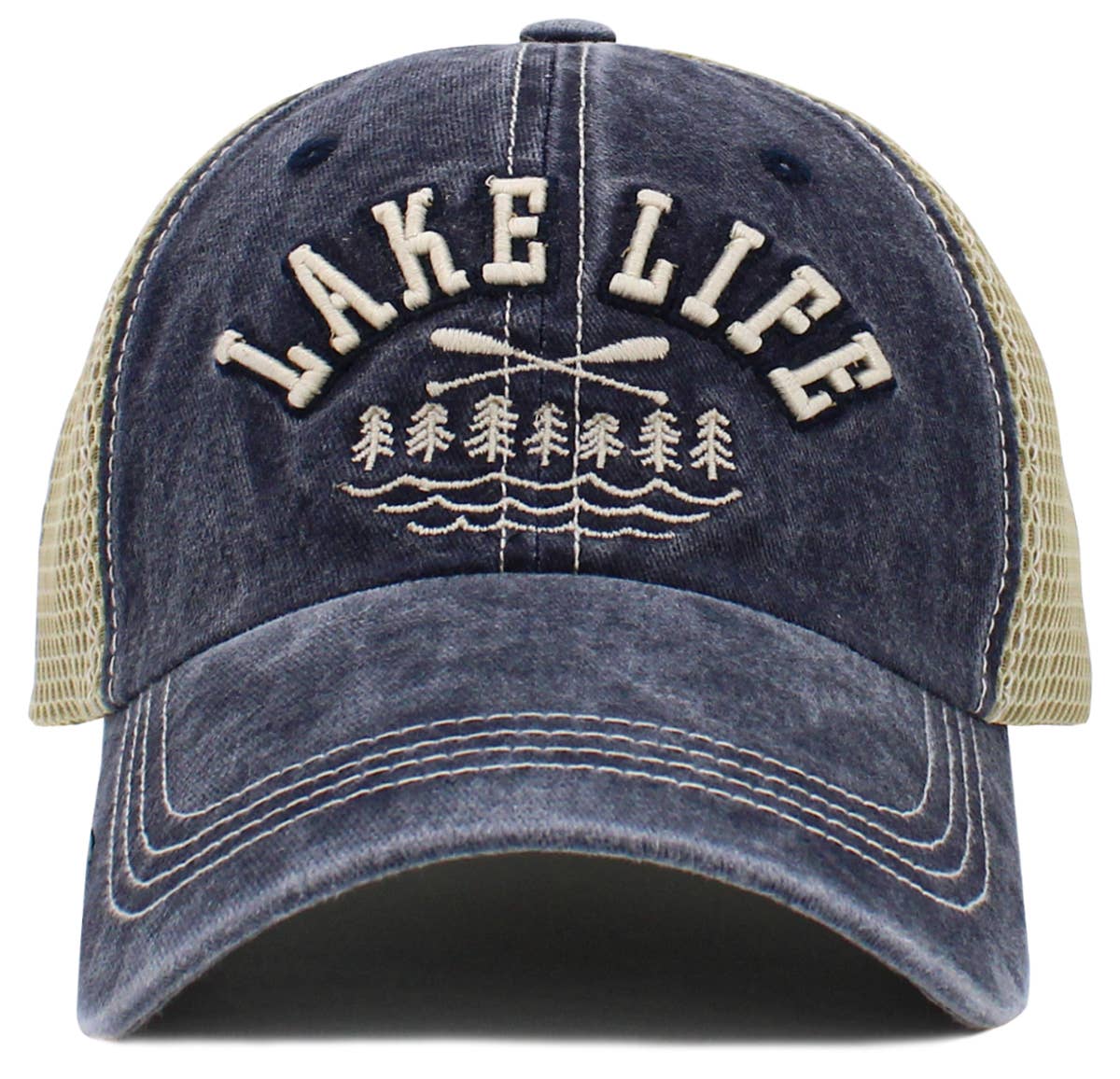 Lake Life Vintage Ballcap: BLUE