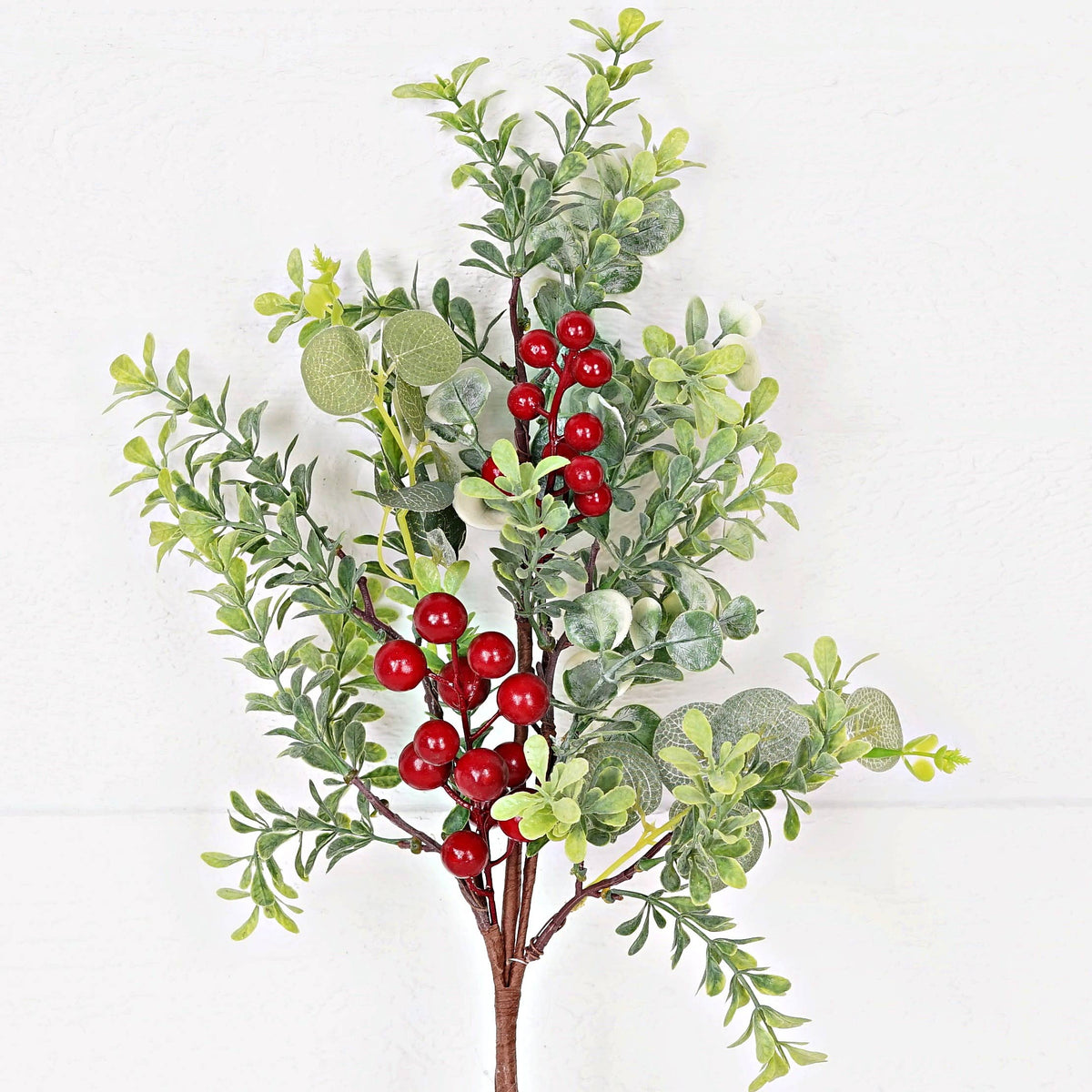 20in Bush-Mix Eucalyptus with Red Berries-