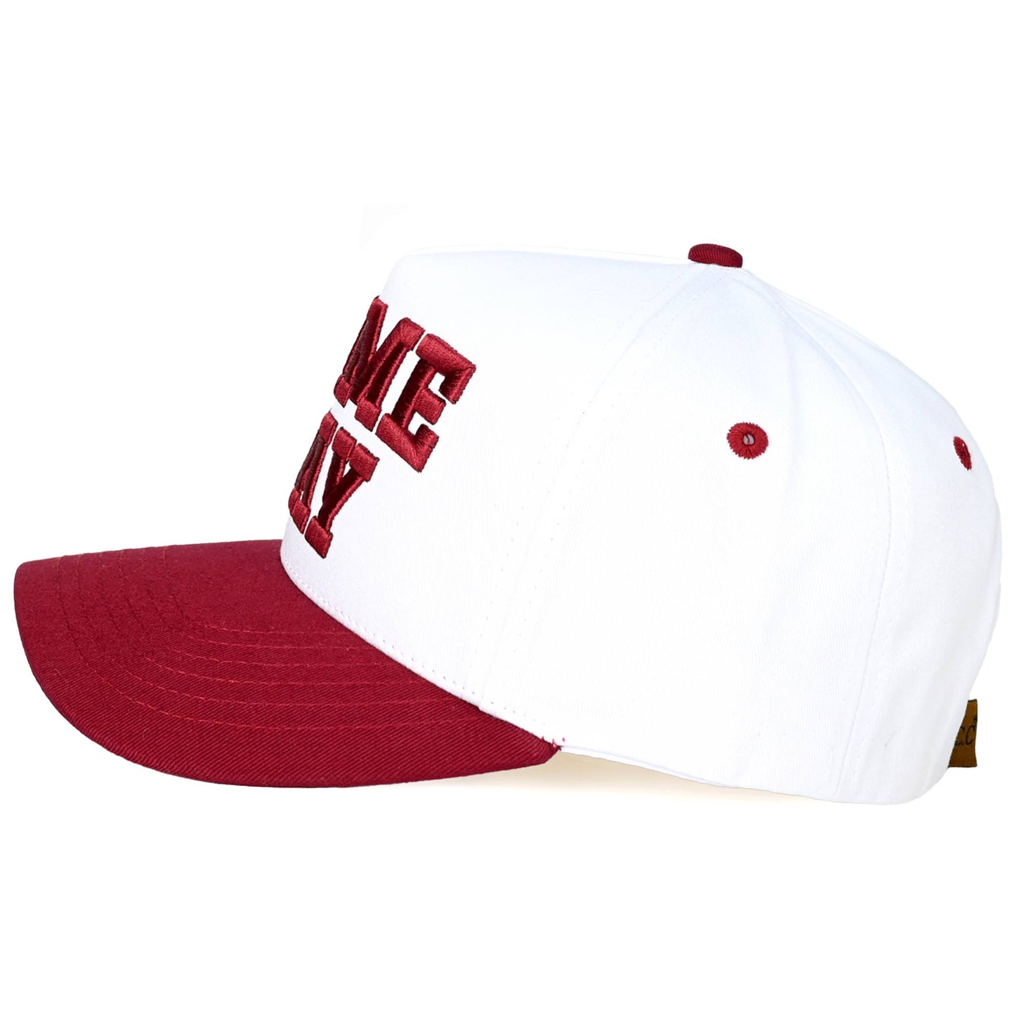 C.C GAME DAY Embroidered Cotton Baseball Cap: Purple