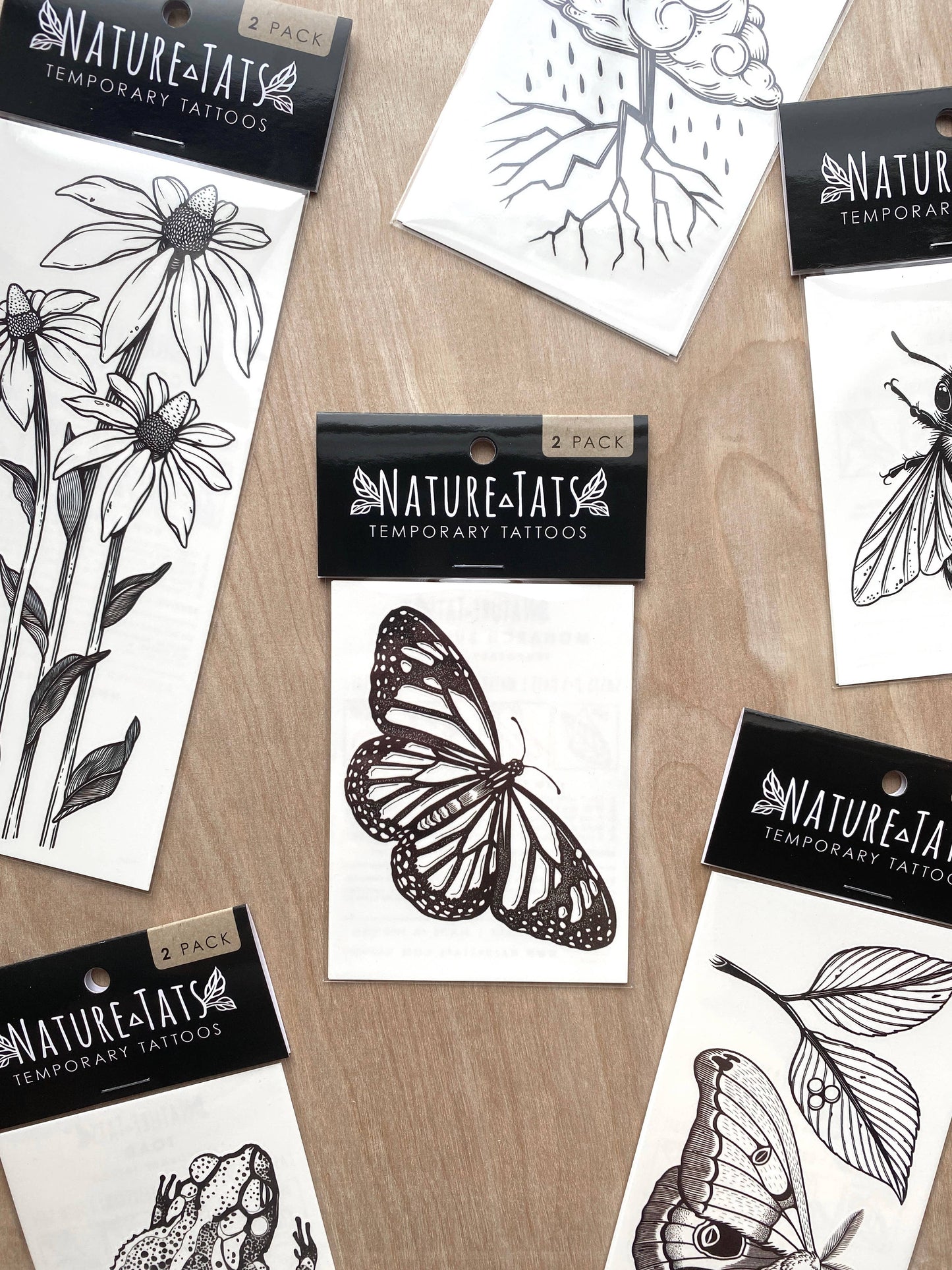 Monarch Butterfly Temporary Tattoo: 1-Pack