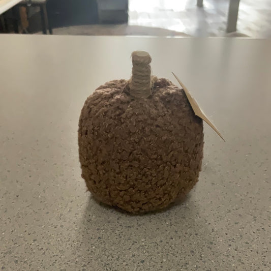 Small Mocha Sherpa Pumpkin