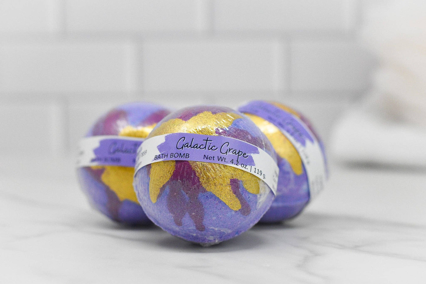 Grape Soda Bath Bomb: Round