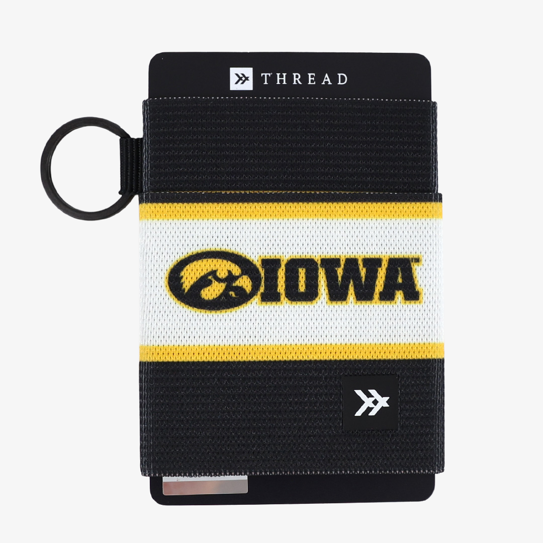 University of Iowa Stripes - Elastic Wallet: Multi-Color