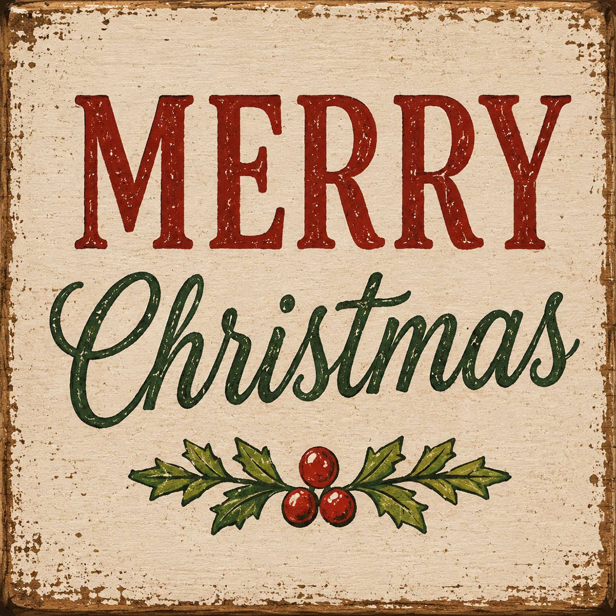 4X4-R311 Merry Christmas