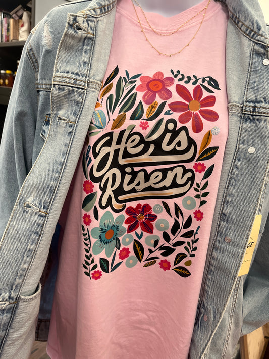 "He Is Risen" Graphic Tee