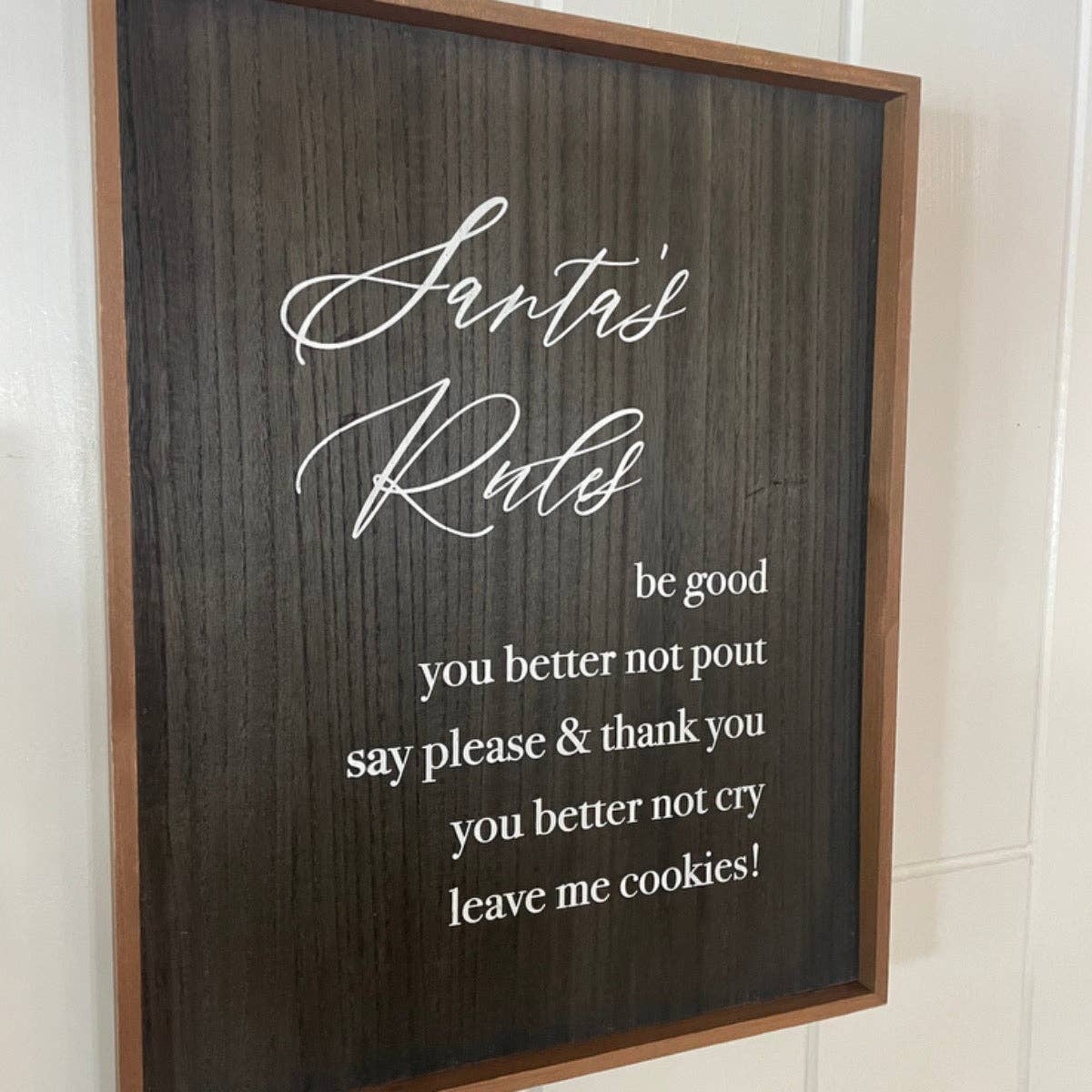 Gather/Santa's Rules Frame (Reversible)