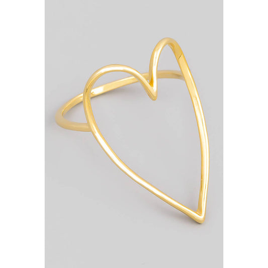 Heart Cut Out Ring: GD