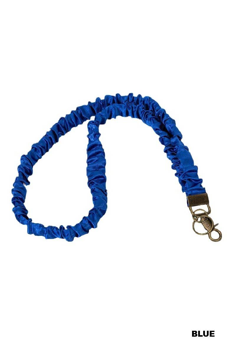 Trendy Scrunchie Lanyard: BLACK