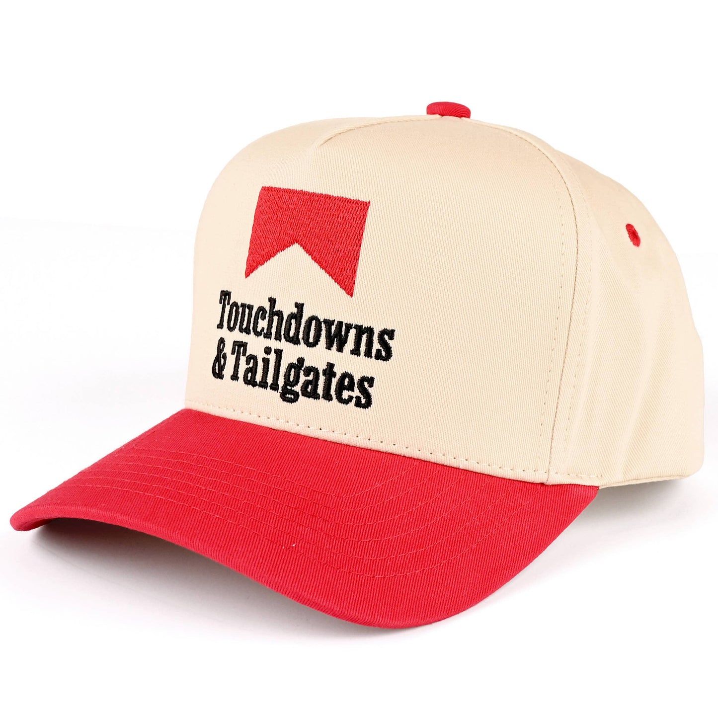 C.C TOUCHDOWNS TAILGATES Letter Trucker Cap: Black