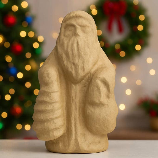 11-3/4" Paper Mache Olde World Christmas Santa