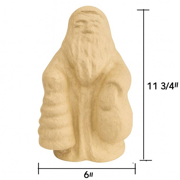 11-3/4" Paper Mache Olde World Christmas Santa