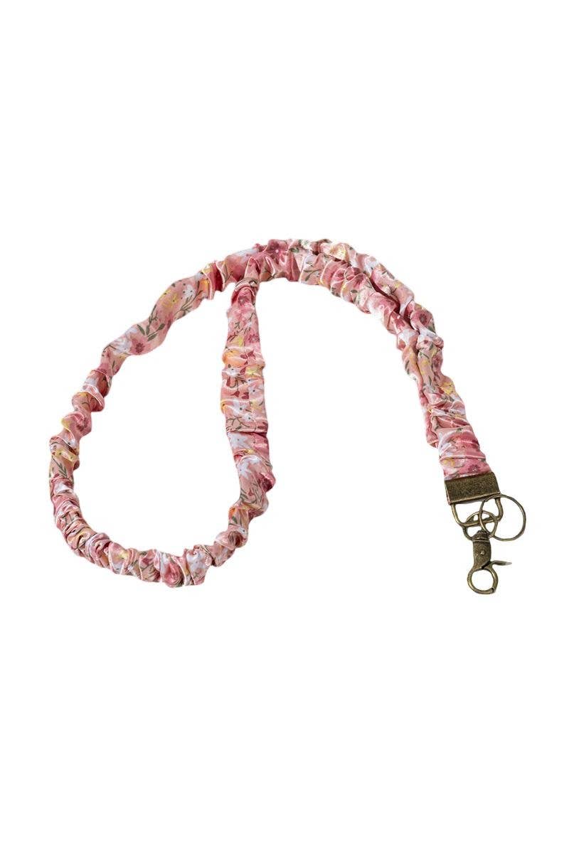 Trendy Scrunchie Lanyard: RED