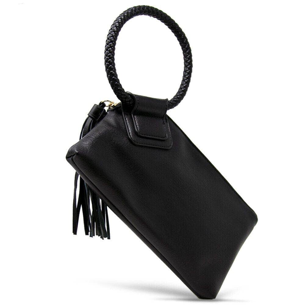 JYM0346 Soft Vegan Leather Wristlet/Clutch: Tan