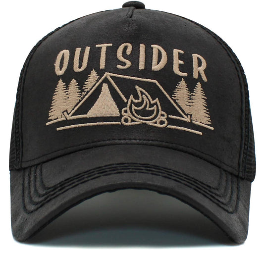 Outsider Mesh Vintage Ballcap: BLK