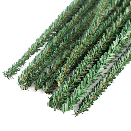 12" Artificial Canadian Pine Pipe Cleaners (12 Stems)